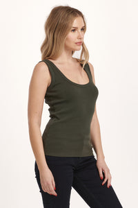 Dear John Paula Deep Emerald Tank  - The Attic Boutique