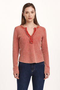 Dear John Luna Crimson Sweater  - The Attic Boutique