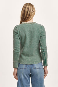 Dear John Luna Dark Moss Sweater  - The Attic Boutique