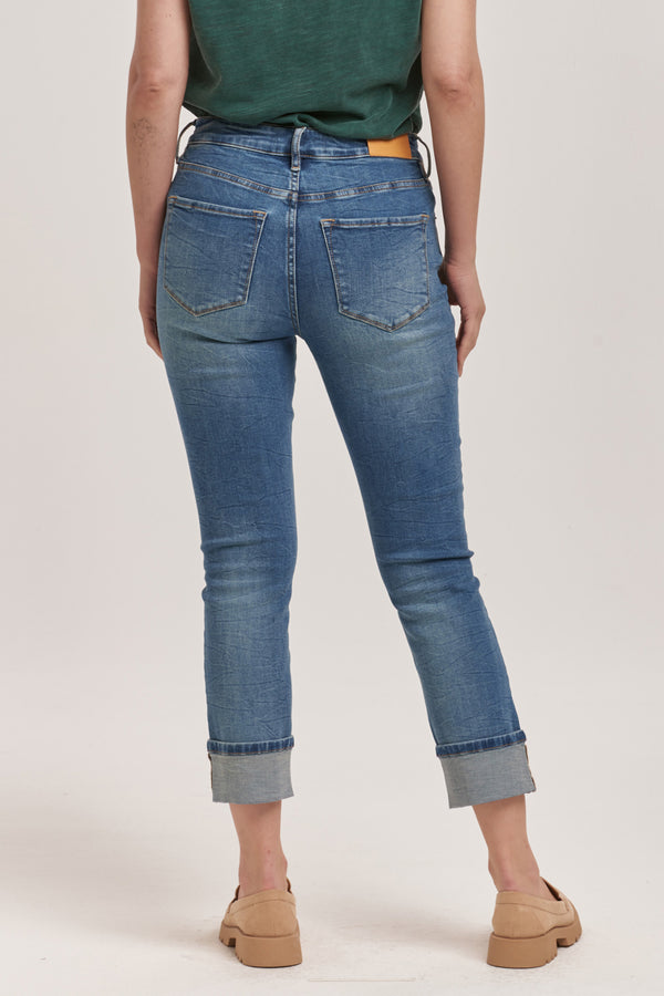 Dear John Blaire Cuffed Radiohead Jeans  - The Attic Boutique