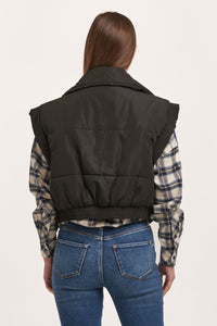 Dear John Rosalia Black Vest  - The Attic Boutique