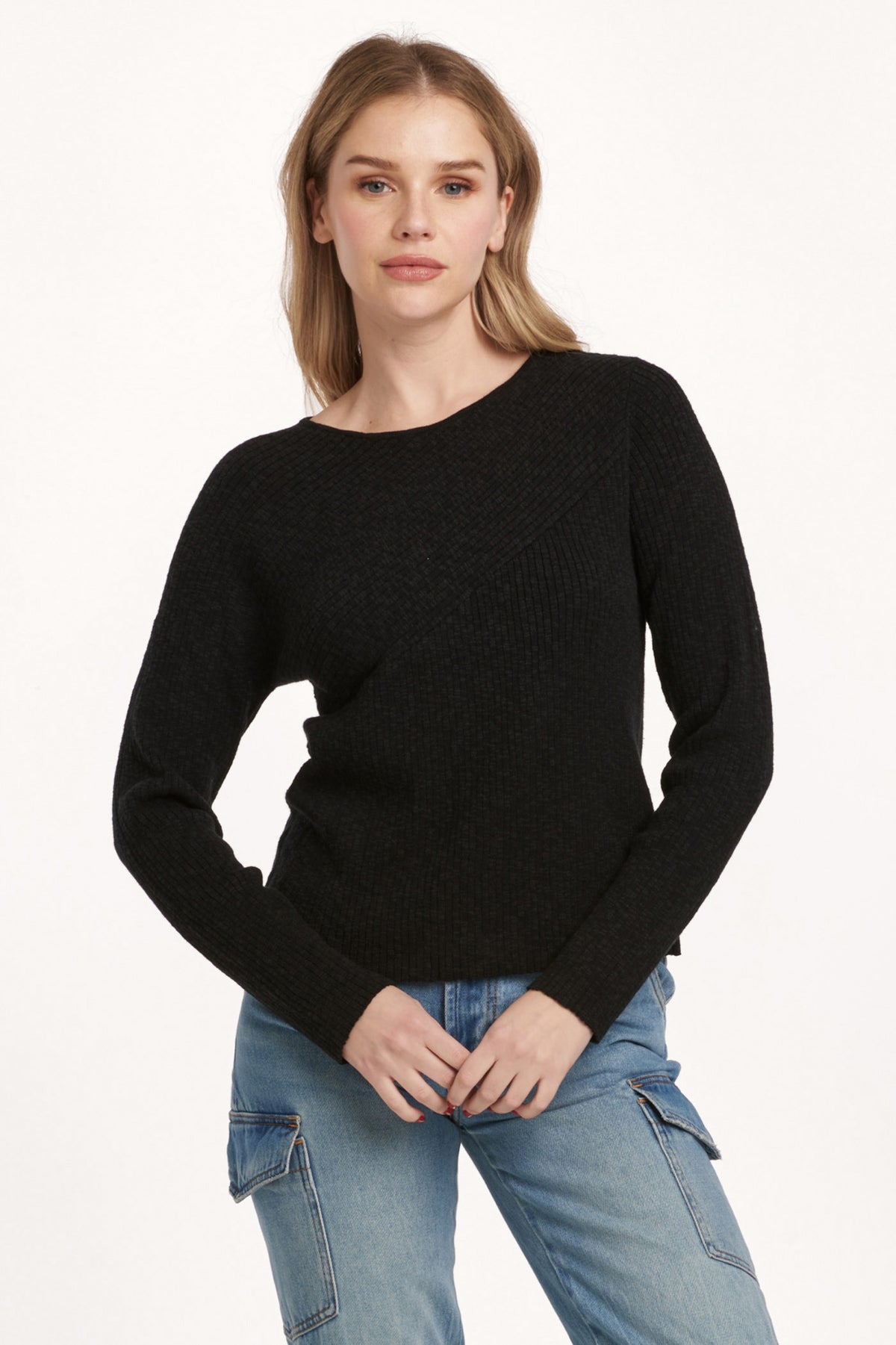 Dear John Giovanna Black Fit Top  - The Attic Boutique