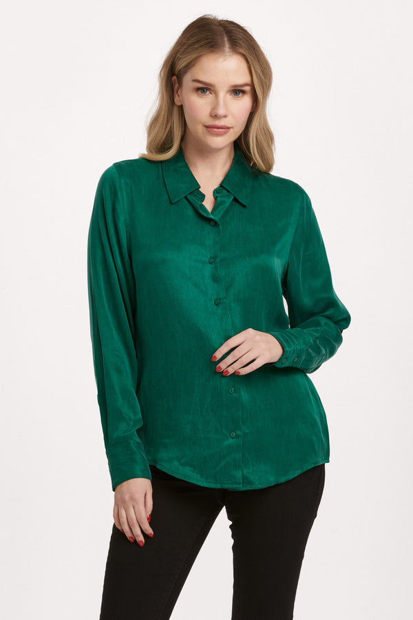 Dear John Birdie Emerald Top  - The Attic Boutique