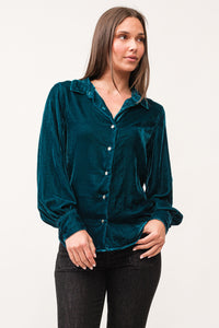 Dear John Mirabelle Deep Teal Top Top - The Attic Boutique