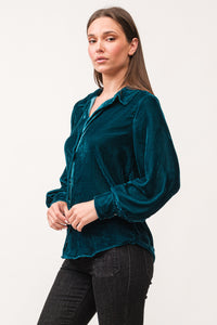 Dear John Mirabelle Deep Teal Top Top - The Attic Boutique