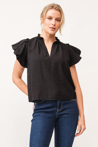 Dear John Coraline Black Top Top - The Attic Boutique