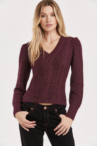 Another Love Thalia Blackberry Sweater Sweater - The Attic Boutique