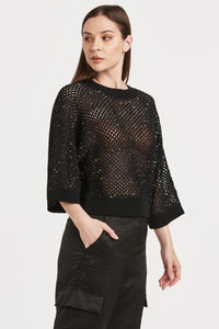 Another Love Rosalia Black Top Top - The Attic Boutique