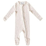 Oat Zip-Up Footie
