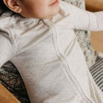 Oat Zip-Up Footie