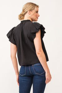 Dear John Coraline Black Top Top - The Attic Boutique