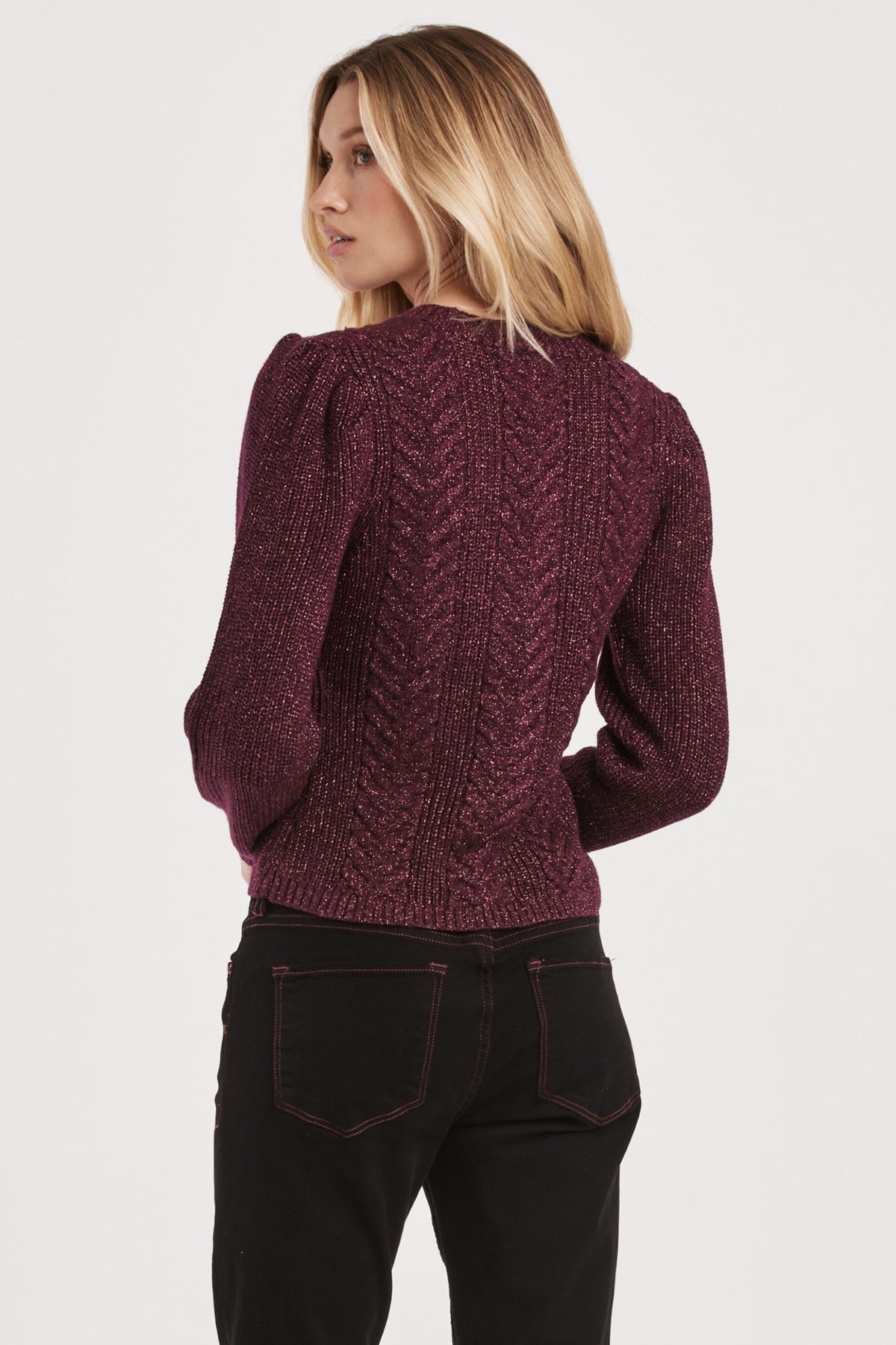 Another Love Thalia Blackberry Sweater Sweater - The Attic Boutique