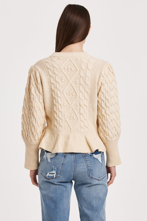 Another Love Stefania Cream Sweater Sweater - The Attic Boutique