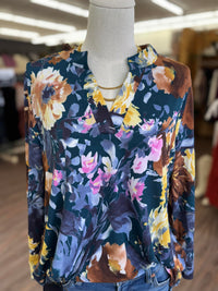 The Attic Boutique Lizzy Teal Top Top - The Attic Boutique