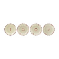 Holiday Scalloped Stoneware Plates
