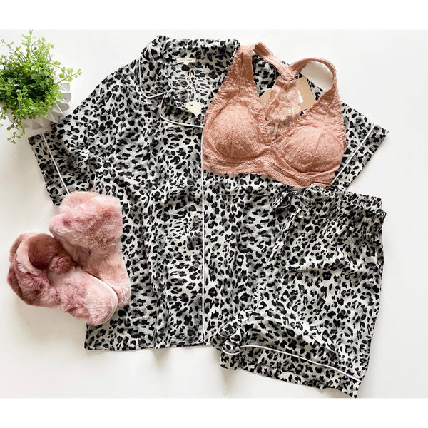 Leopard Pajama Set - the-attic-boutique-and-gift