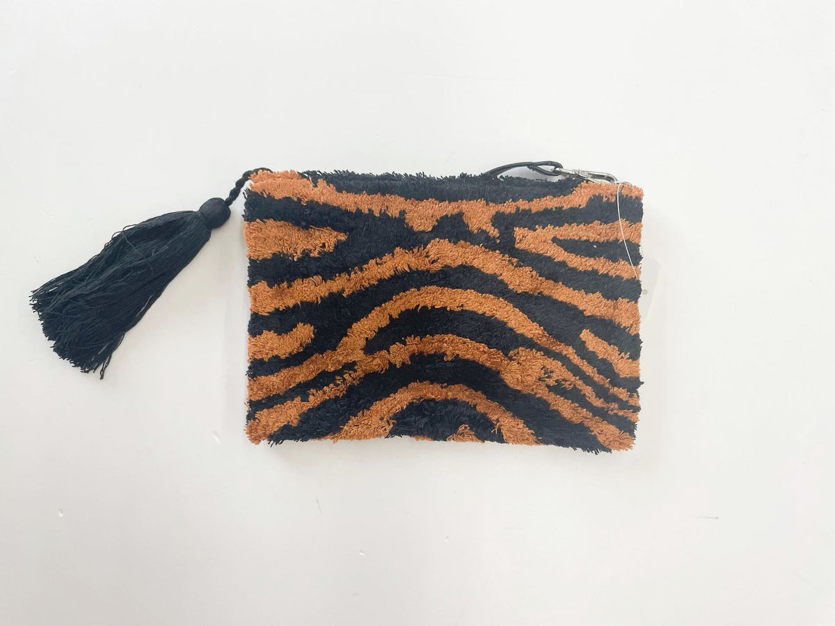 Ivy Jane / Uncle Frank Tiger Clutch Cosmetic & Toiletry Bags - The Attic Boutique