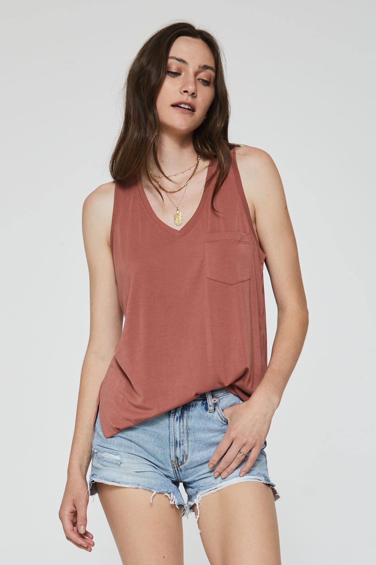 Another Love Esther Adobe Tank Shirts & Tops - The Attic Boutique