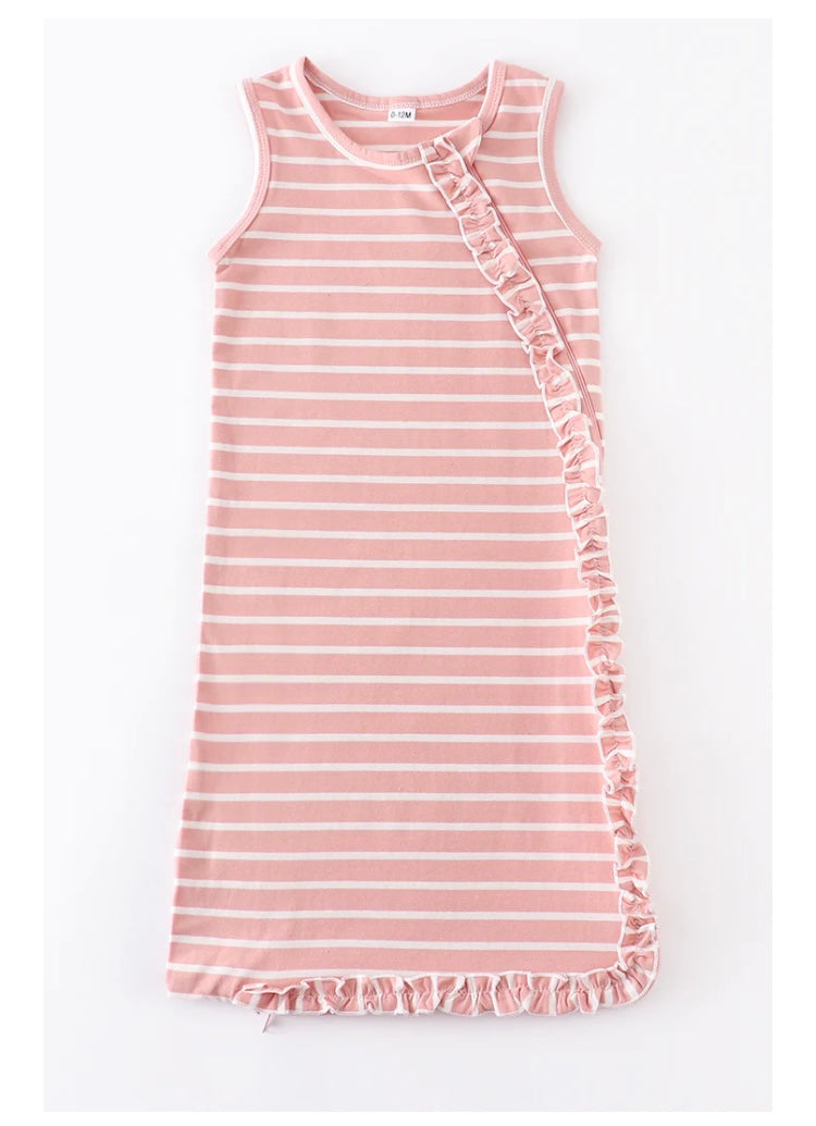 The Attic Boutique Pink Ruffle Sleep Sack  - The Attic Boutique