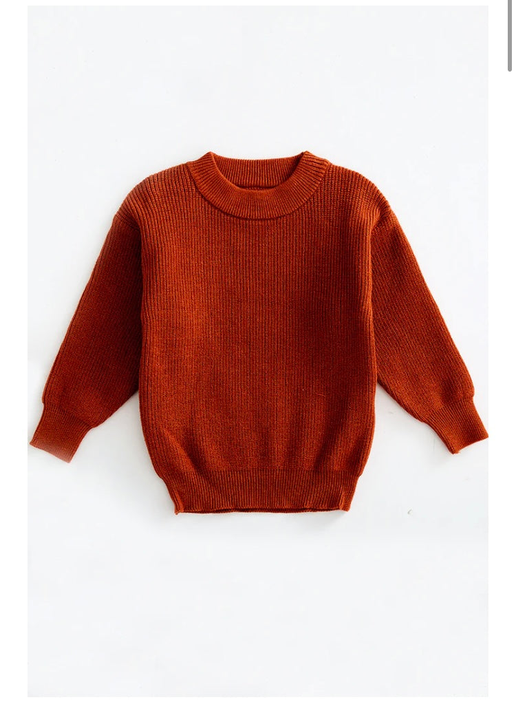 The Attic Boutique Rust Kids Sweater  - The Attic Boutique