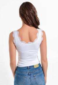 Lune White Lace Tank - the-attic-boutique-and-gift