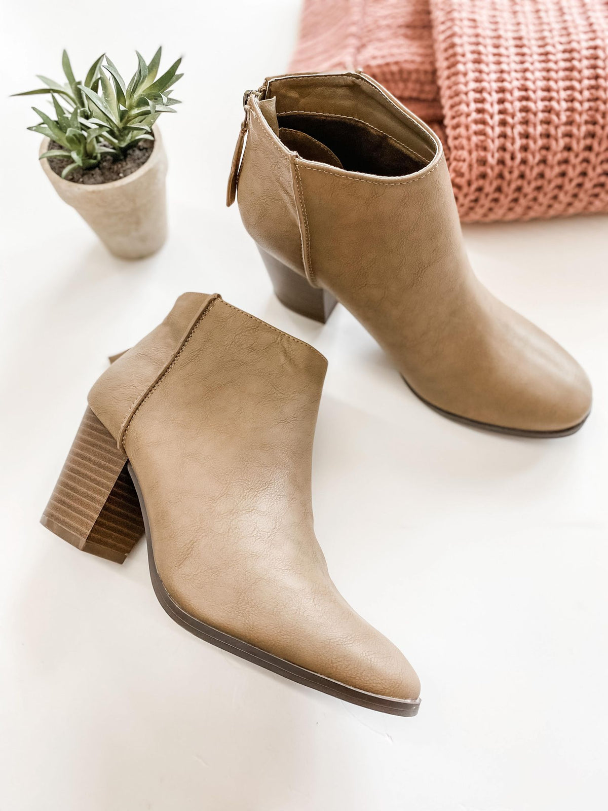 Reda Taupe Bootie - the-attic-boutique-and-gift